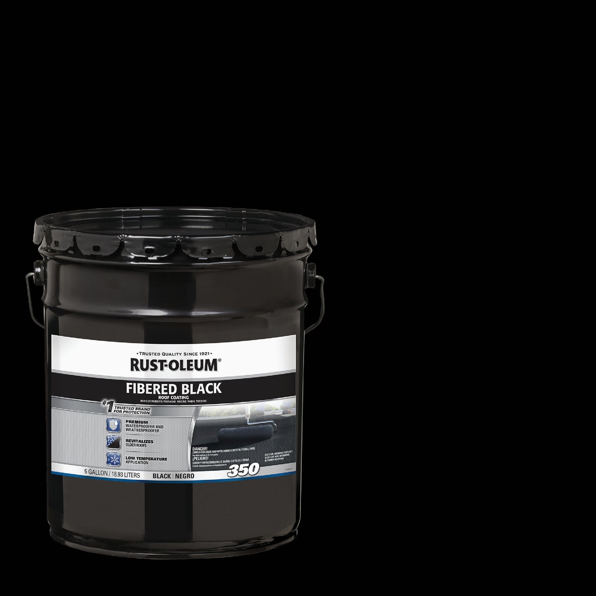 Rust-Oleum 350 5 Gal. Fibered Black Roof Coating