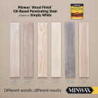 Minwax 1/2 Pt. Simply White Wood Finish Image 2