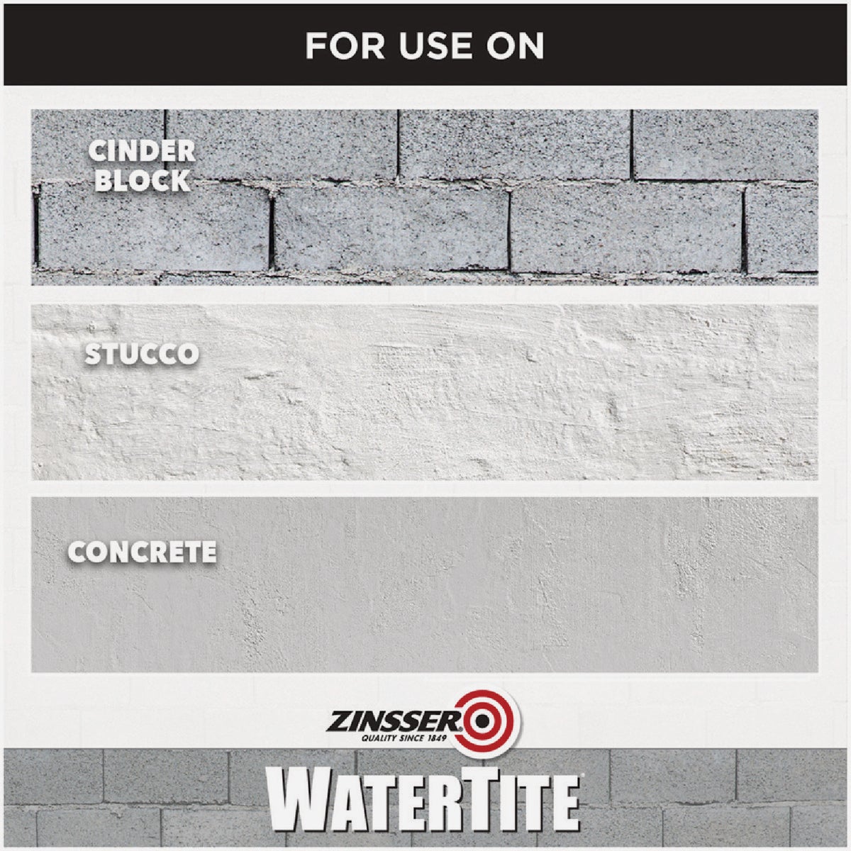 Zinsser WaterTite LX Ultra Mold & Mildew Proof Waterproofing Paint, 1 Gal. Image 6