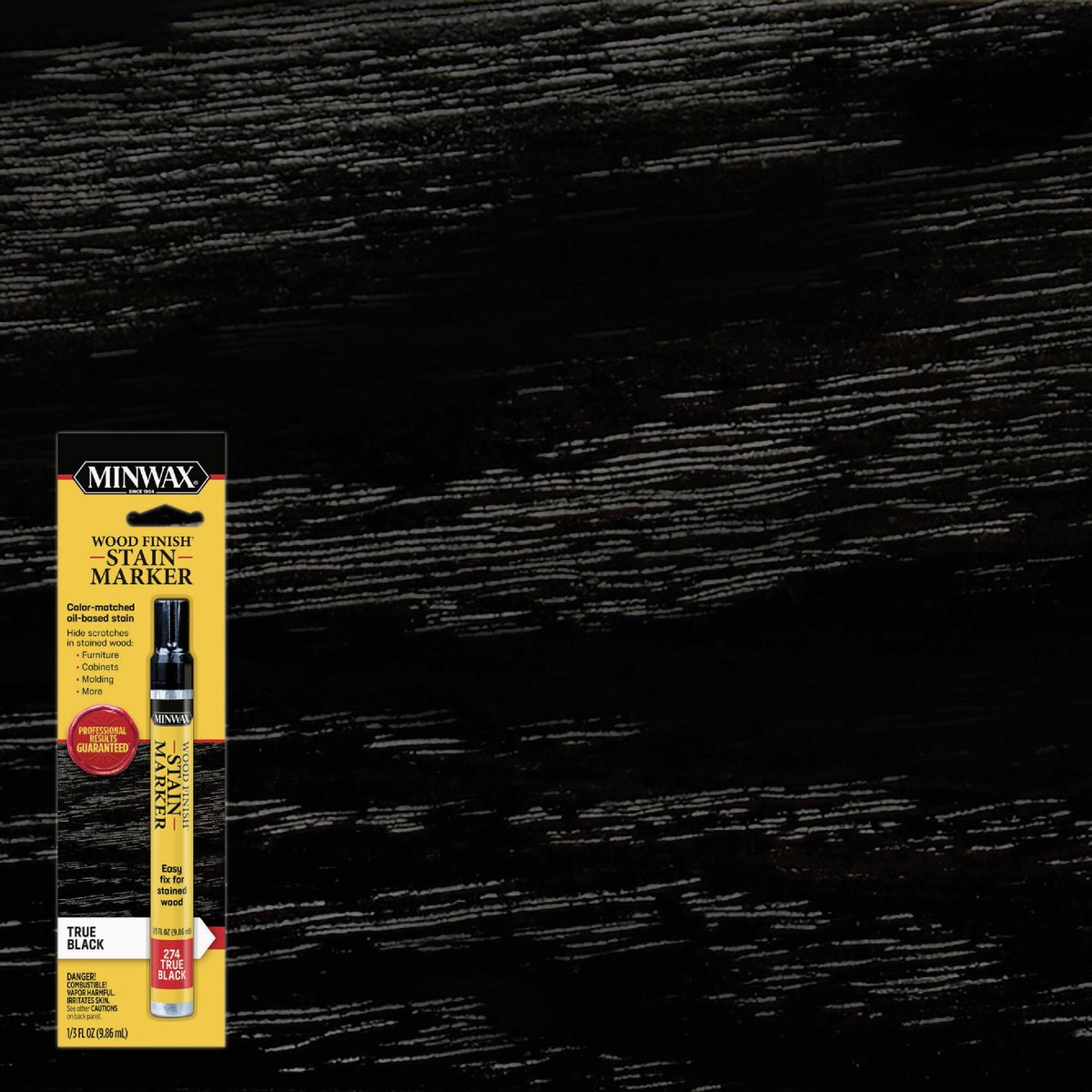 Minwax Wood Finish True Black Stain Marker Image 1