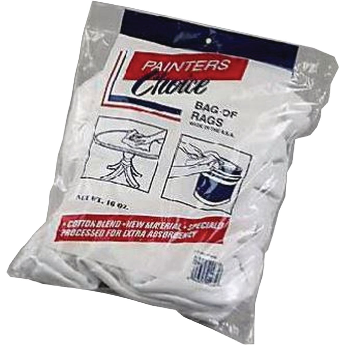 Intex 1/2 Lb. White Bleached Painter's Choice Rags