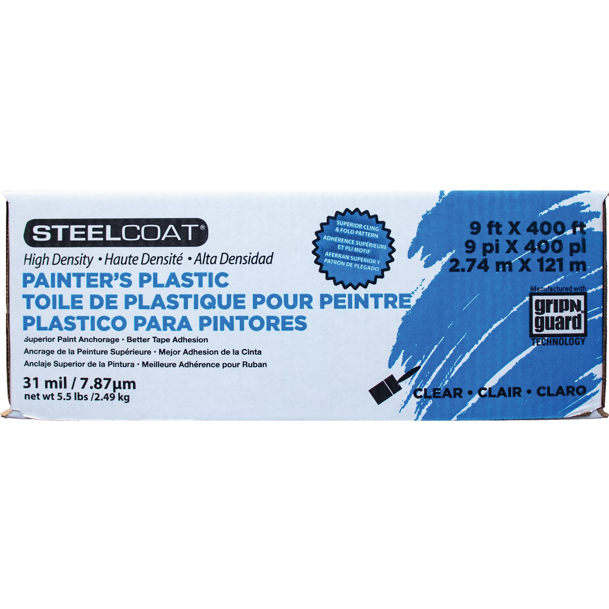 Steelcoat 9 Ft. x 400 Ft. .35 mil High-Density Plastic Sheeting