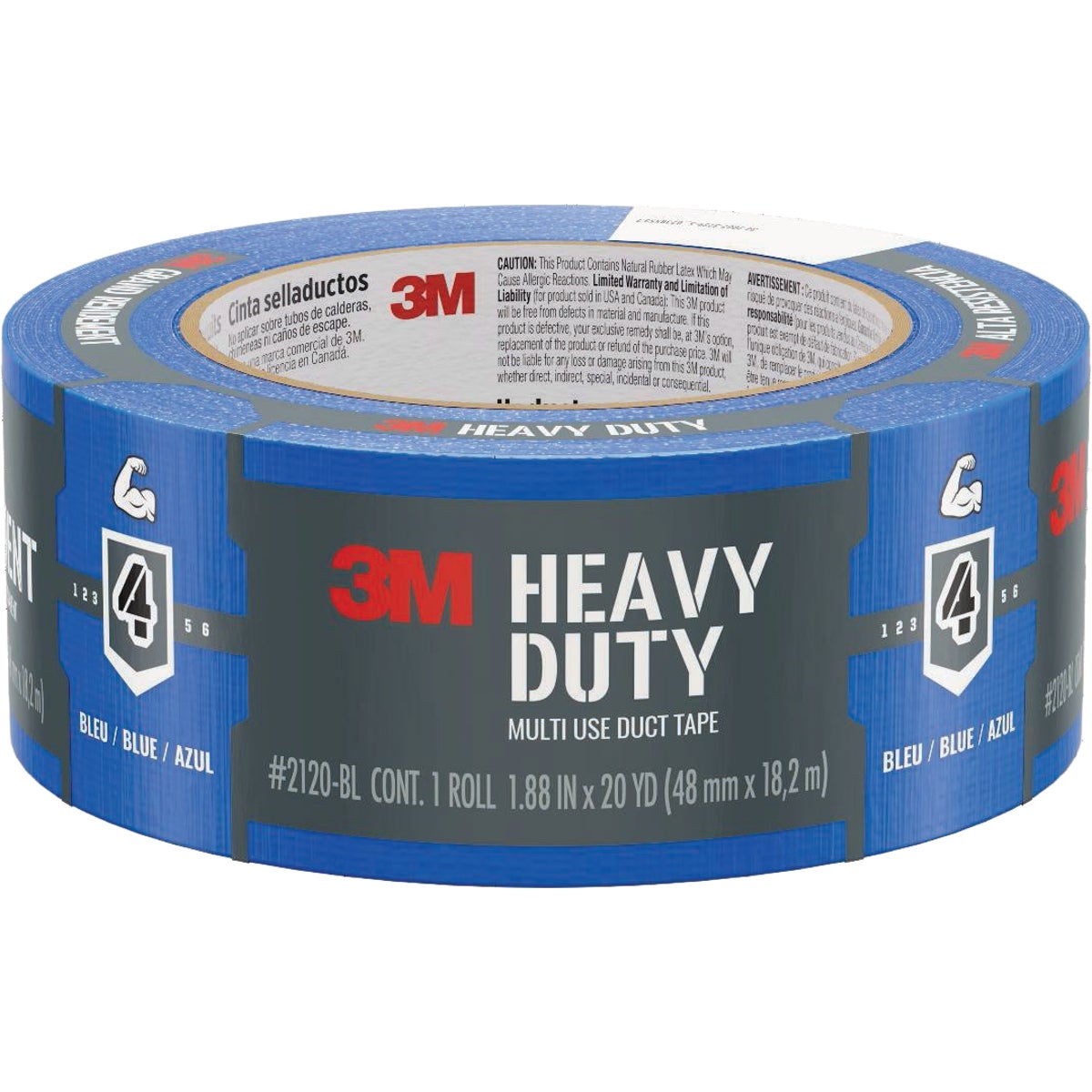3M 1.88 In. x 20 Yd. Blue Heavy Duty Duct Tape