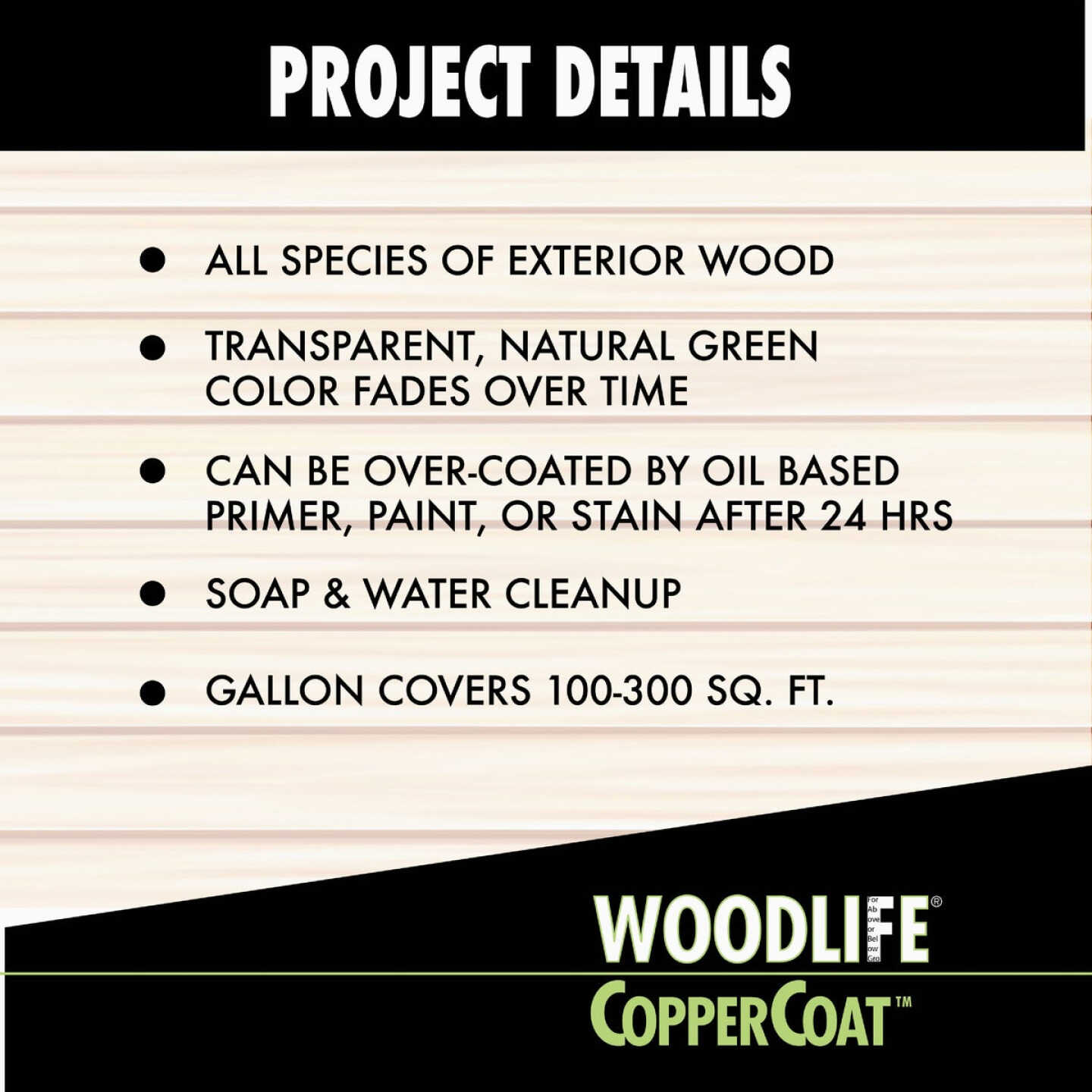Rust-Oleum Woodlife Water-Based Coppercoat Green Wood Preservative, 1 Gal. Image 5