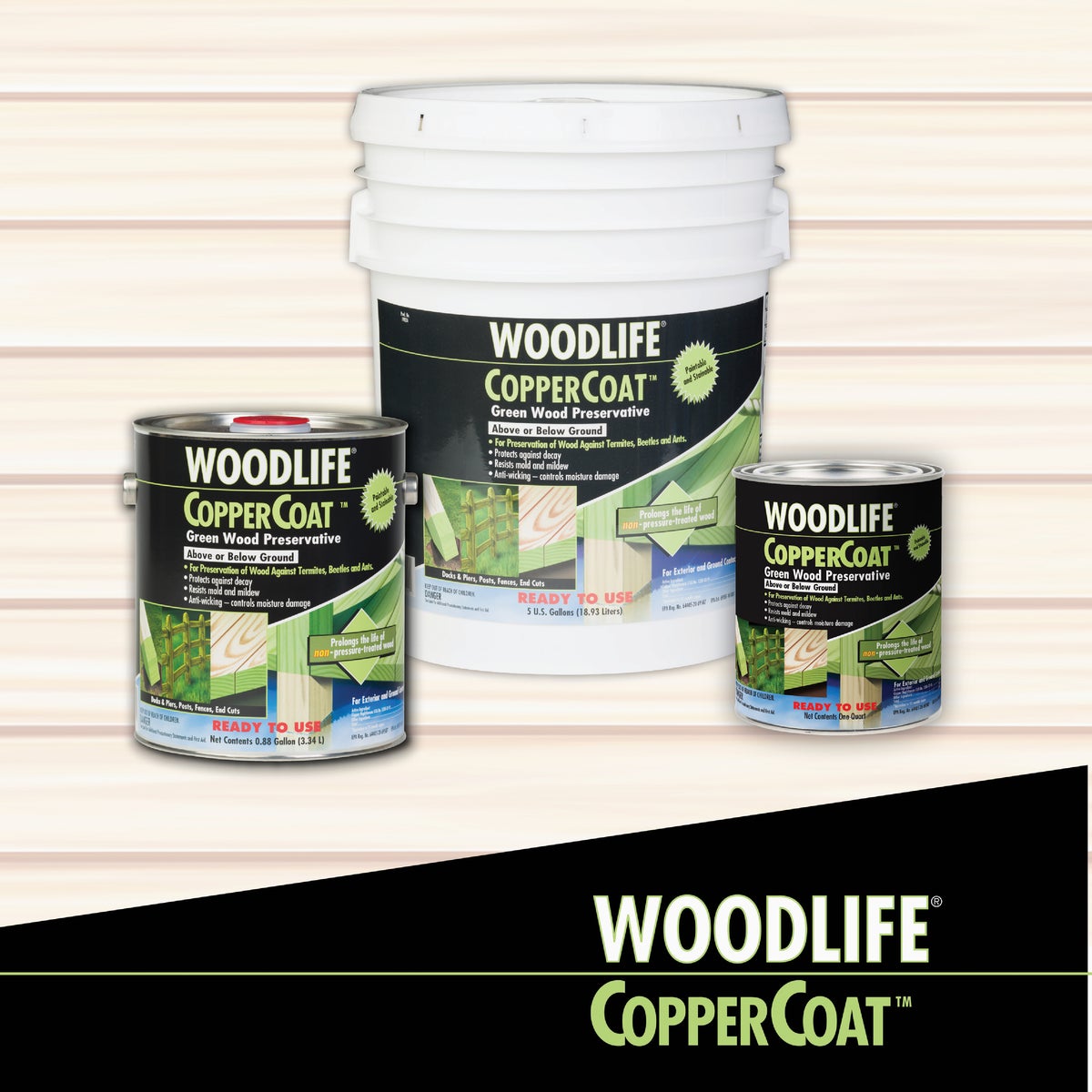 Rust-Oleum Woodlife Water-Based Coppercoat Green Wood Preservative, 1 Gal. Image 2