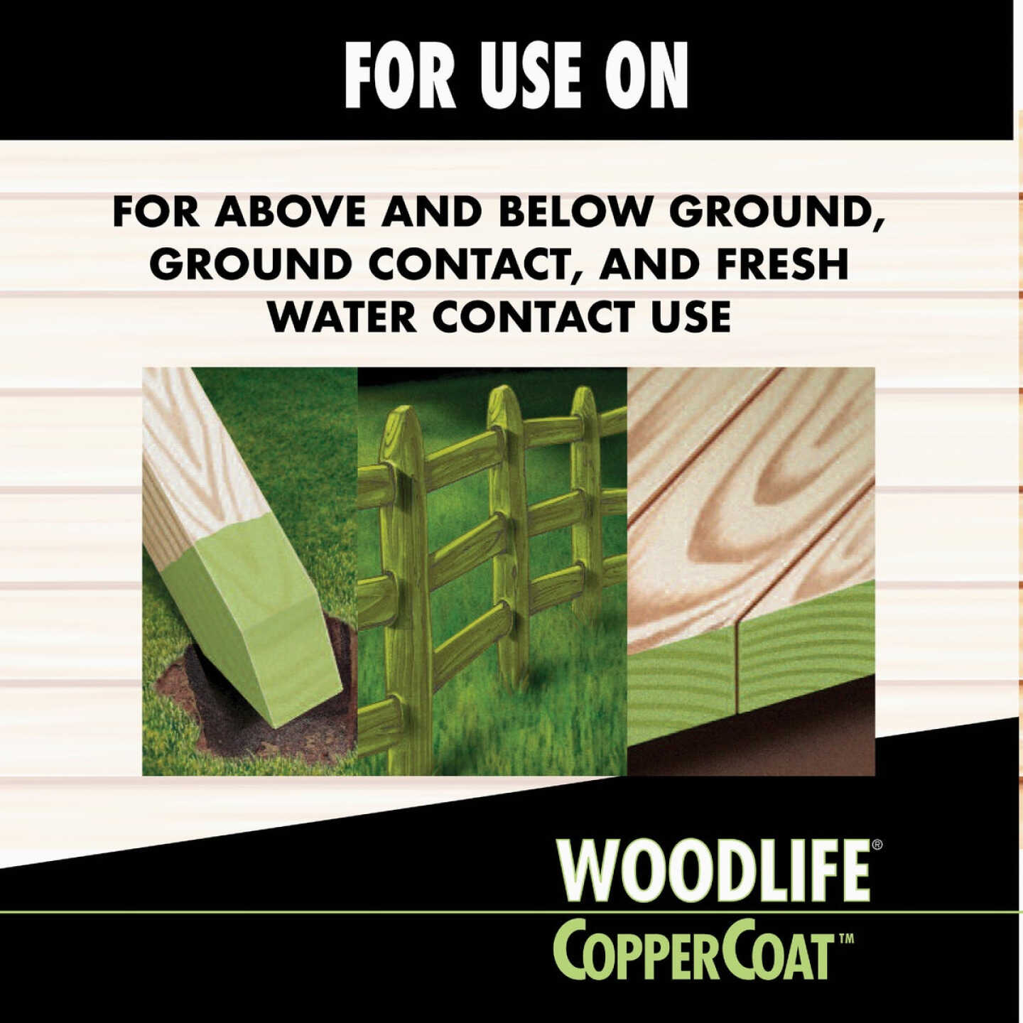 Rust-Oleum Woodlife Water-Based Coppercoat Green Wood Preservative, 1 Gal. Image 4