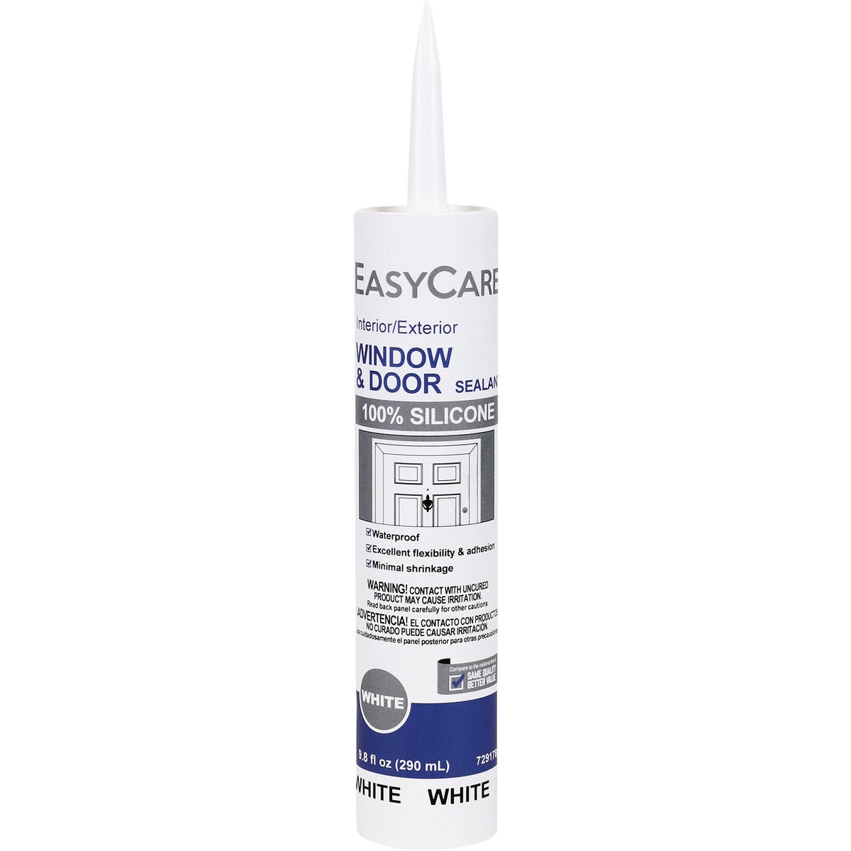 EasyCare 9.8 Oz. White Window & Door Silicone Caulk