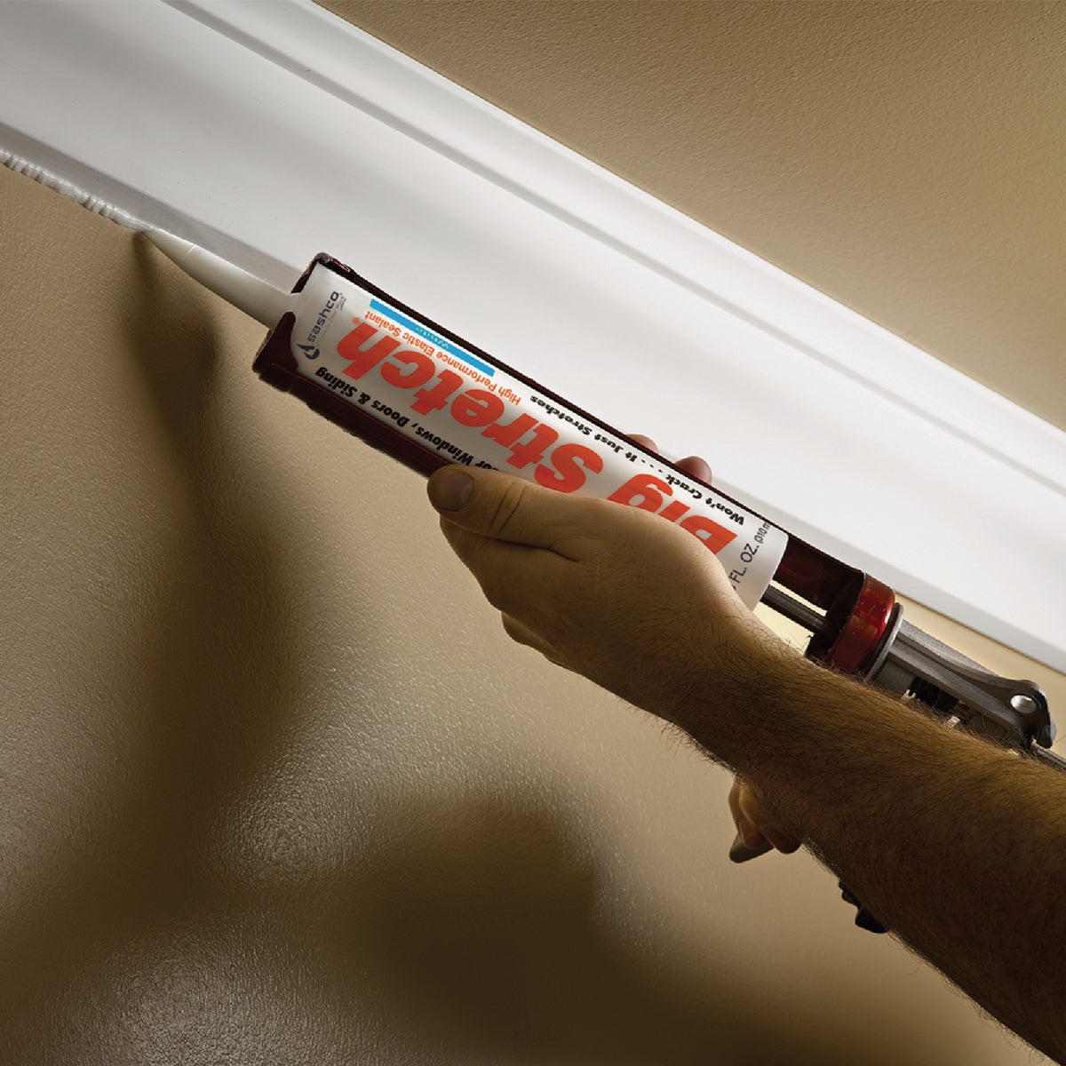 Sashco Big Stretch 10.5 Oz. Acrylic Elastomeric Caulk, Charcoal Gray Image 4
