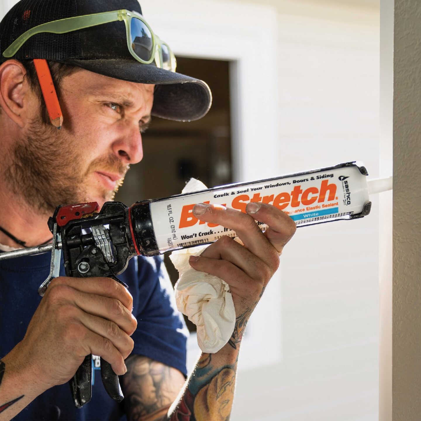 Sashco Big Stretch 10.5 Oz. Acrylic Elastomeric Caulk, Charcoal Gray Image 2