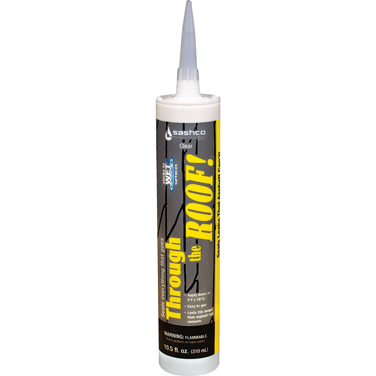 Through The Roof! 10.5 Oz. Cartridge VOC Clear Cement & Patching Sealant