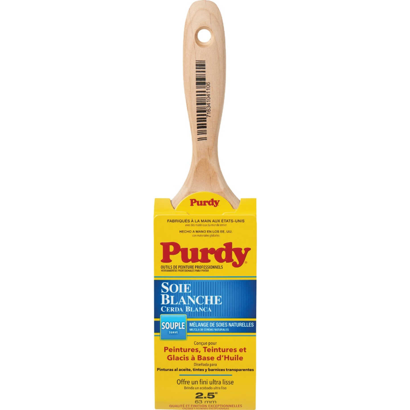 Purdy White Bristle Sprig 2-1/2 In. Flat Trim Paint Brush Image 6