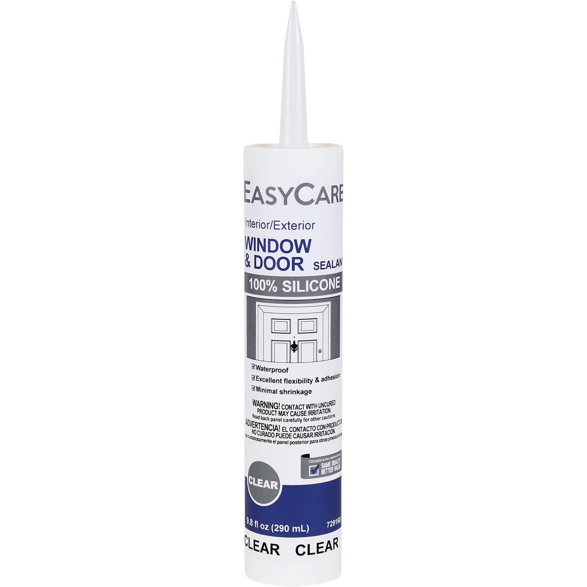 EasyCare 9.8 Oz. Clear Window & Door Silicone Caulk