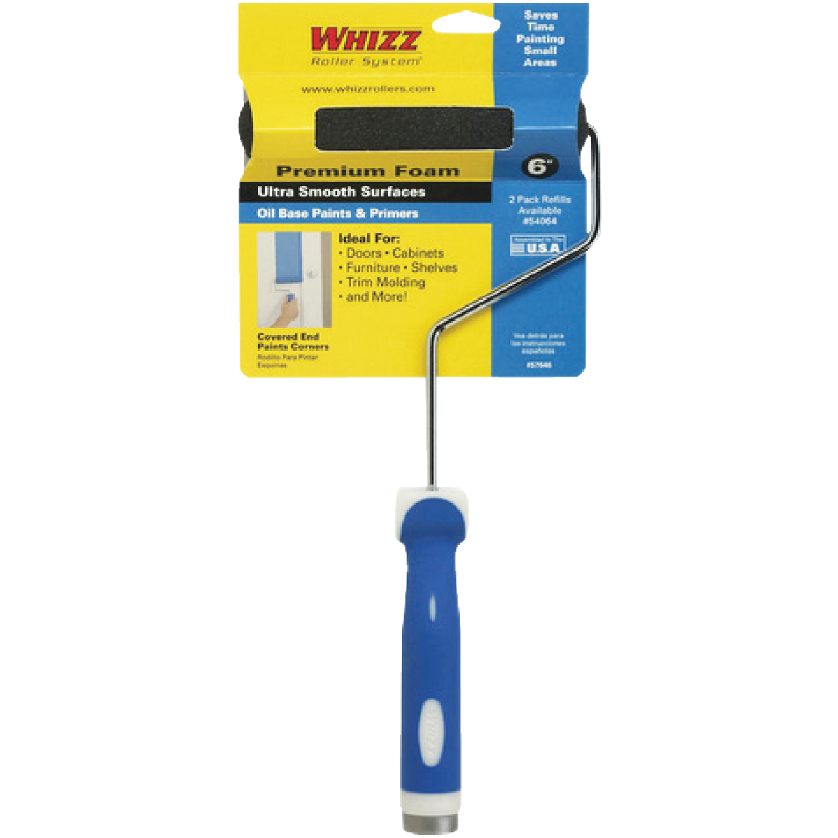 Whizz 6 In. x 13 In. Foam Roller Cover & Frame Image 1