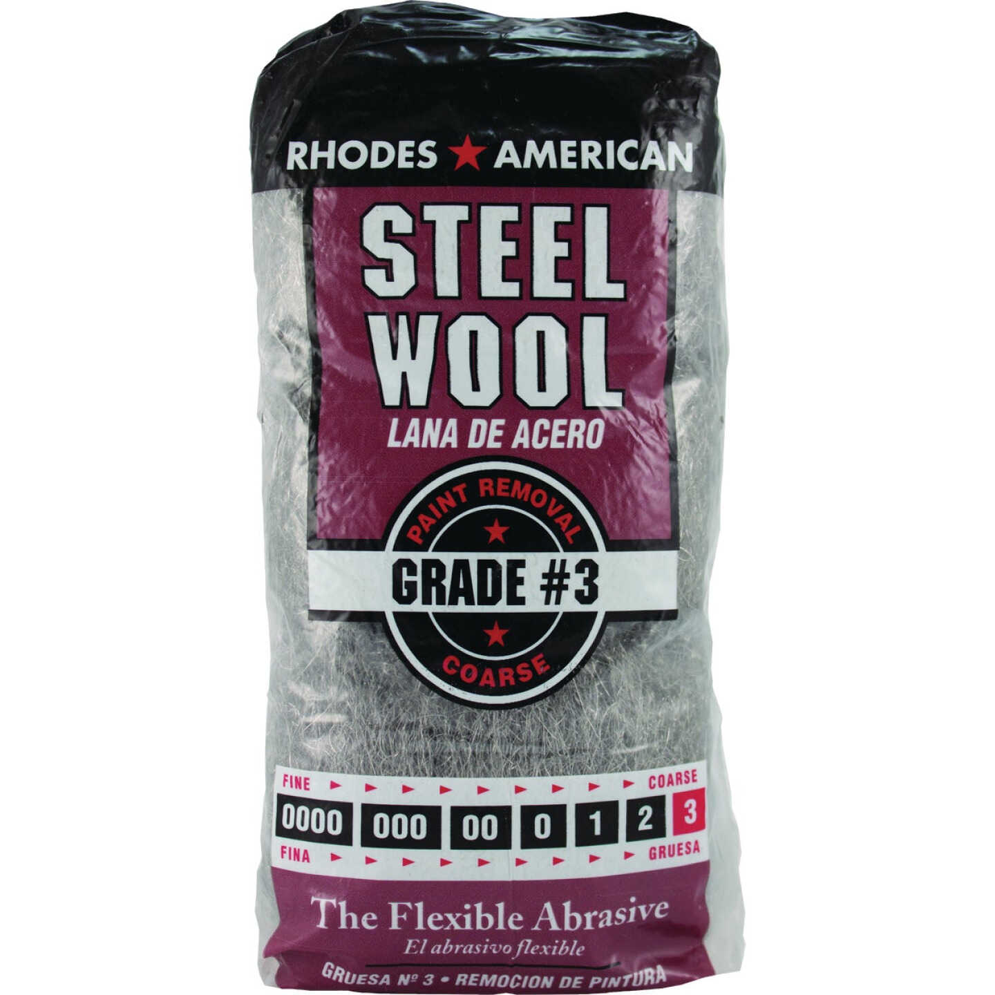 Rhodes American #3 Coarse Steel Wool Pads (12-Pack) Image 1
