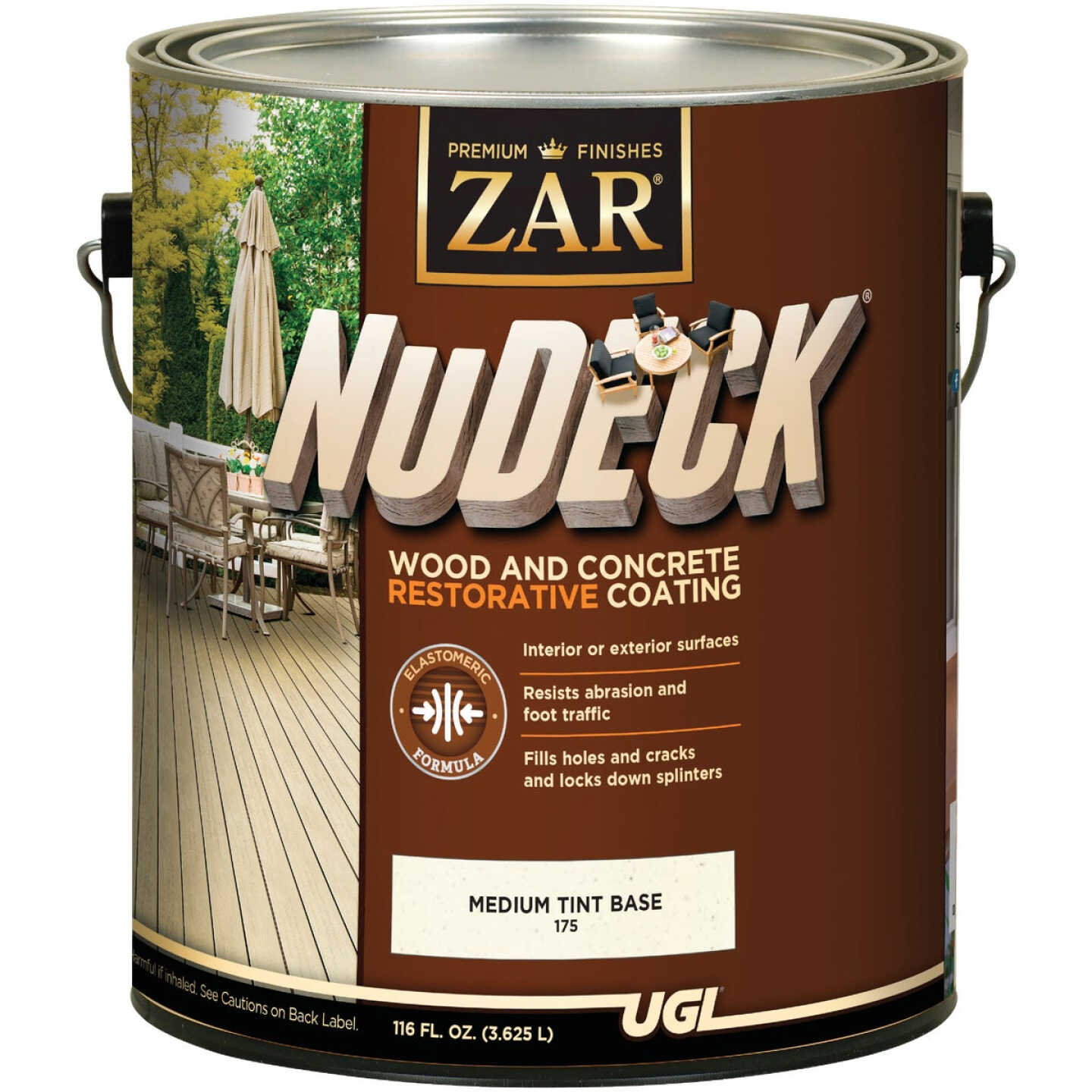 ZAR NuDeck 1 Gal. Medium Tint Base Wood & Concrete Restorative Coating Image 1