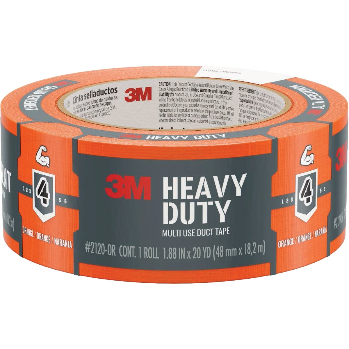 3M 1.88 In. x 20 Yd. Orange Heavy Duty Duct Tape