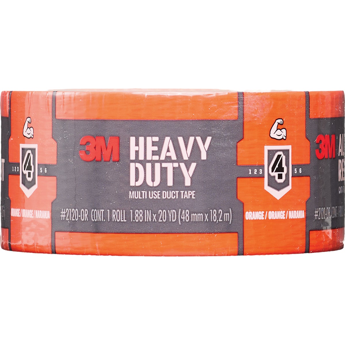 3M 1.88 In. x 20 Yd. Orange Heavy Duty Duct Tape Image 2