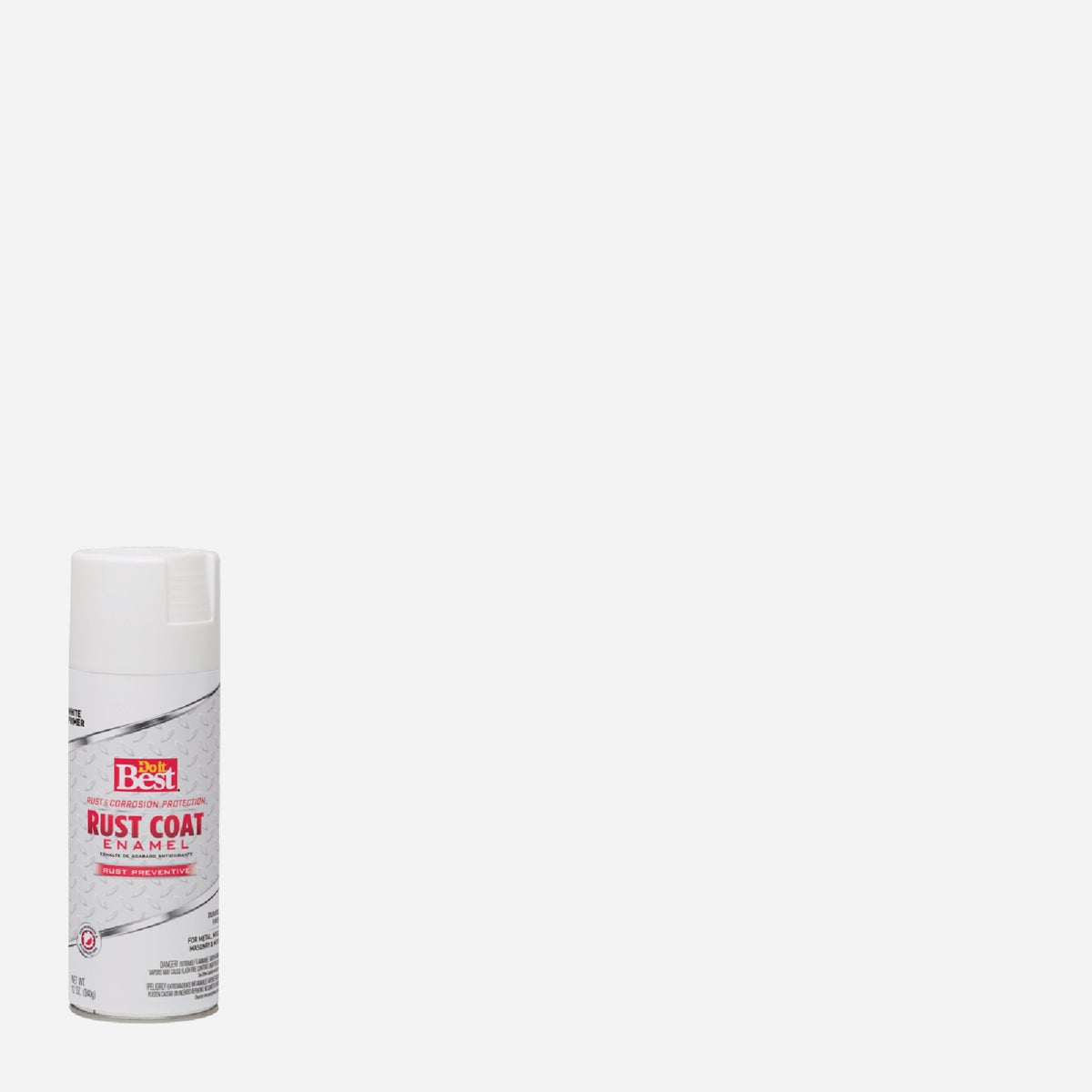Do It Best 12 Oz. White Rust Coat Enamel