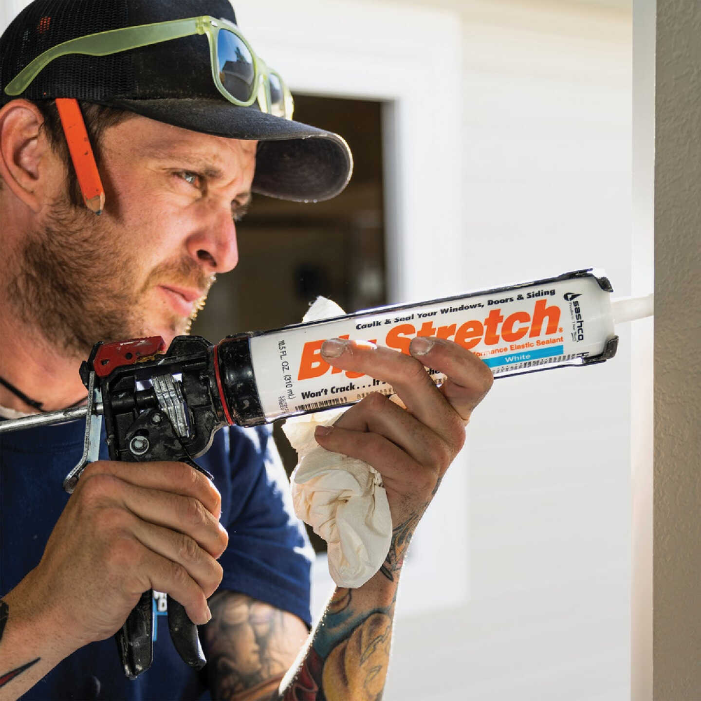 Sashco Big Stretch 10.5 Oz. Acrylic Elastomeric Caulk, Clear Image 2