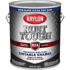 Krylon Rust Tough DTM Oil-Based Gloss Rust Control Enamel, Clear Base, 1 Gal. Image 1
