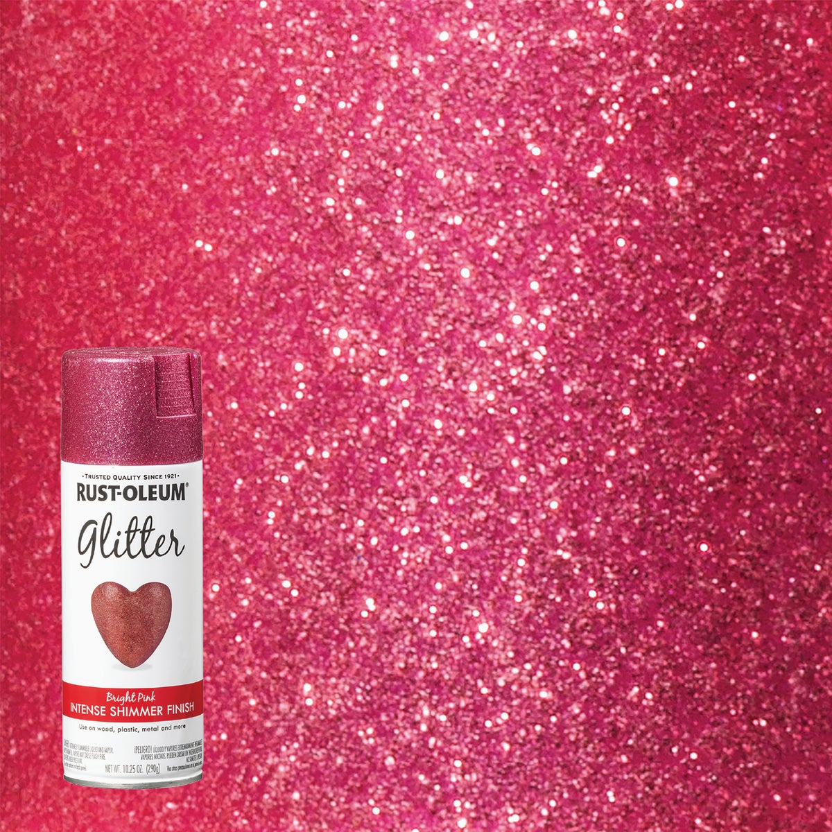 Rust-Oleum 10.25 Oz. Bright Pink Glitter Spray Paint