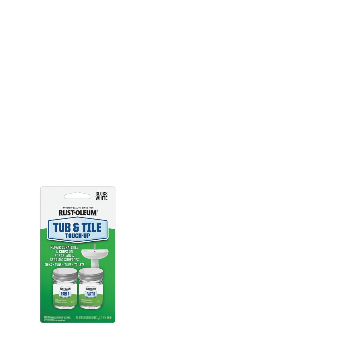 Rust-Oleum 0.45 Oz. Tub & Tile Touch-Up Gloss White Touch-Up Kit