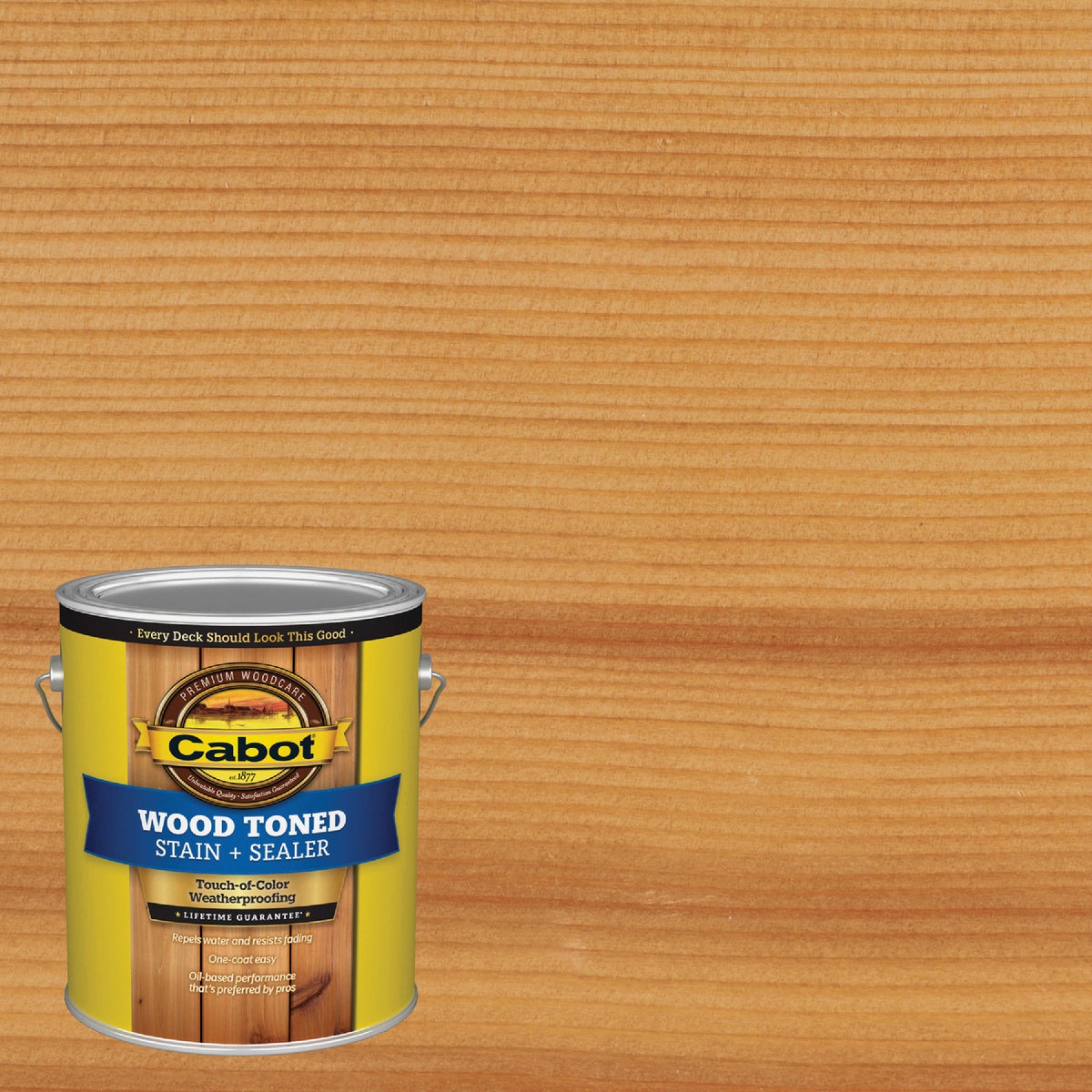 Cabot Alkyd/Oil Base Wood Toned Deck & Siding Stain, 3000 Natural, 1 Gal. Image 1