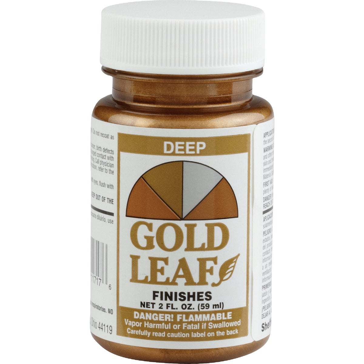 Sheffield Gold Leaf Deep Gold High Gloss Metallic 2 Fl. Oz. Hobby Paint
