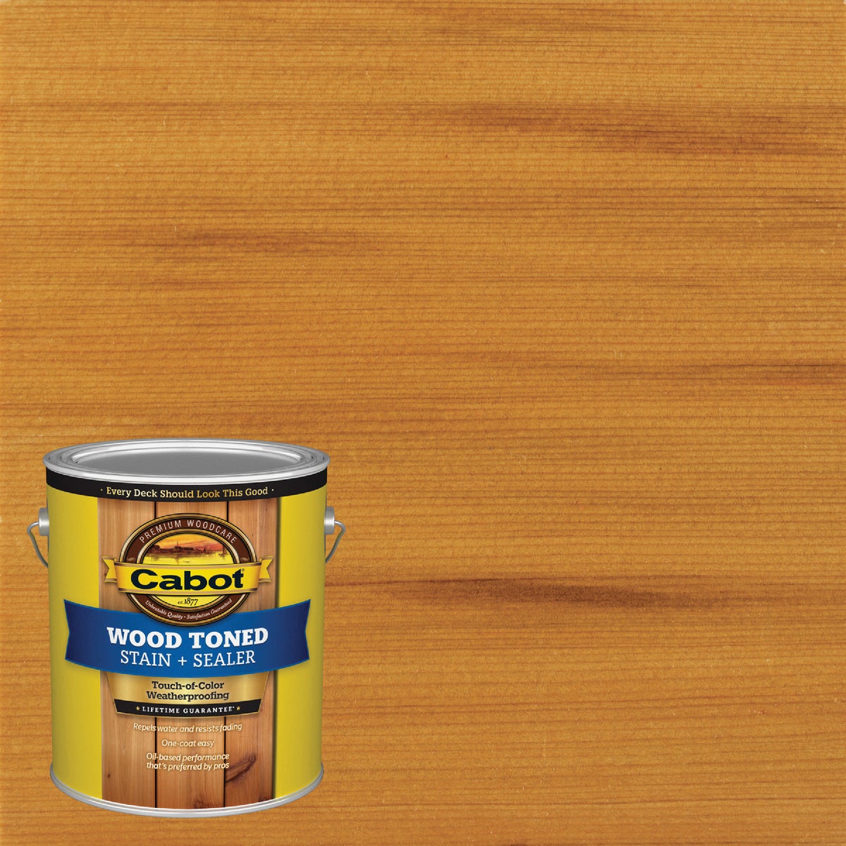 Cabot Alkyd/Oil Base Wood Toned Deck & Siding Stain, 3002 Cedar, 1 Gal. Image 1