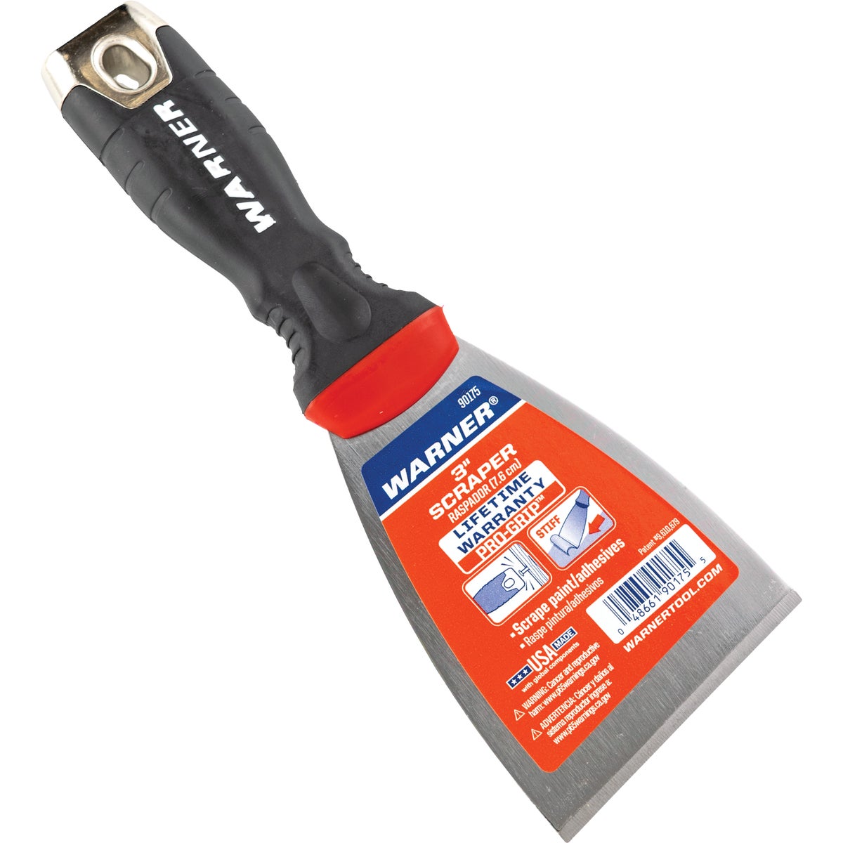 Warner PROGRIP 3 In. Stiff Scraper with Hammer Cap Image 4