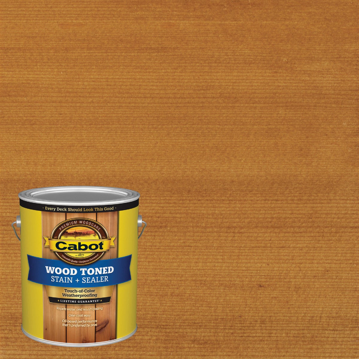 Cabot Alkyd/Oil Base Wood Toned Deck & Siding Stain, 3004 Heartwood, 1 Gal. Image 1