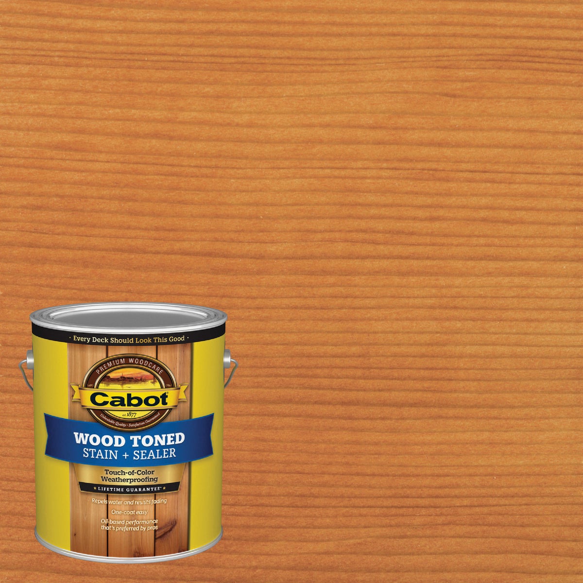 Cabot Alkyd/Oil Base Wood Toned Deck & Siding Stain, 3005 Pacific Redwood, 1 Gal. Image 1