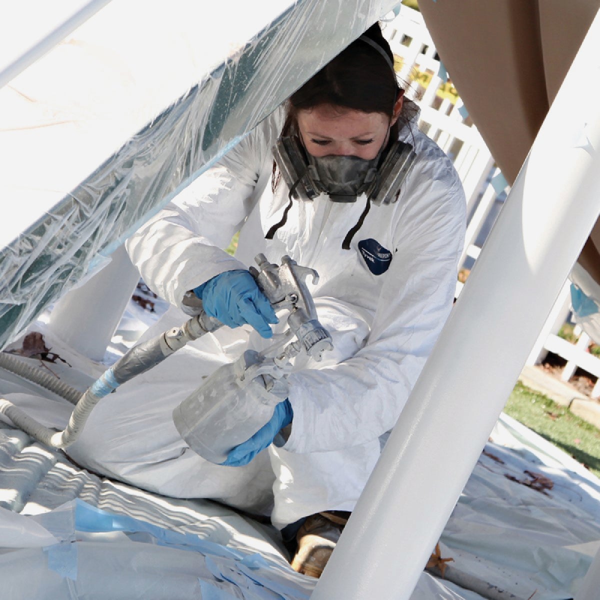 Trimaco DuPont Tyvek Large No Elastic Disposable Coverall Image 2