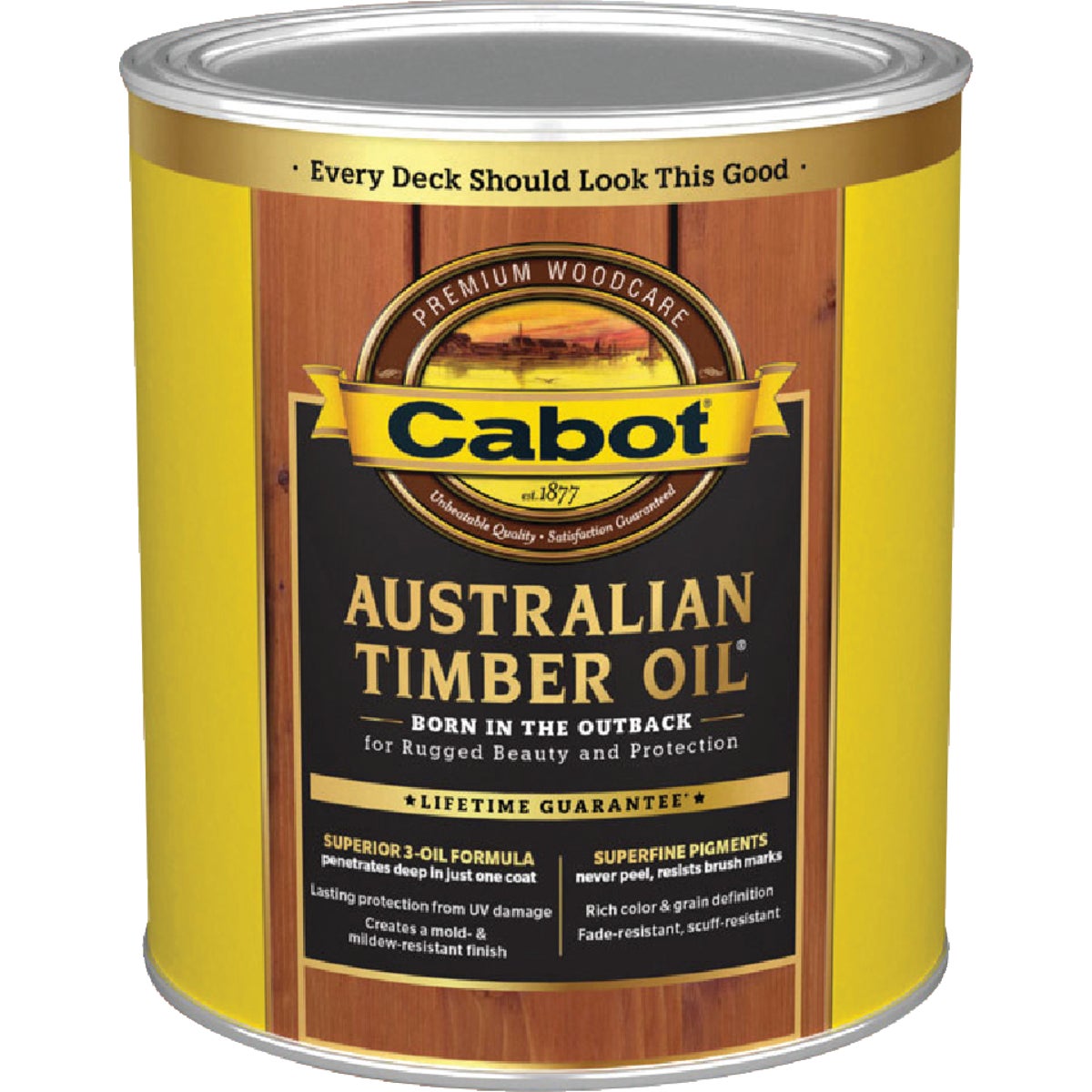 Cabot Australian Timber Oil, Mahogany Flame, 1 Qt.