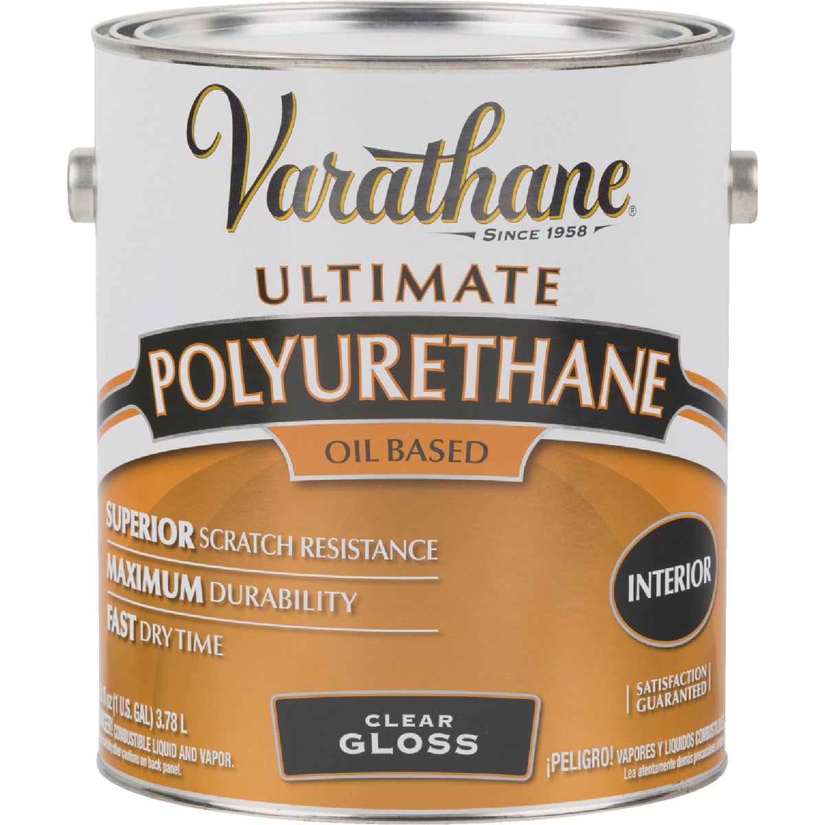 Varathane Gloss Clear 275 VOC Oil-Based Interior Polyurethane, 1 Gal.