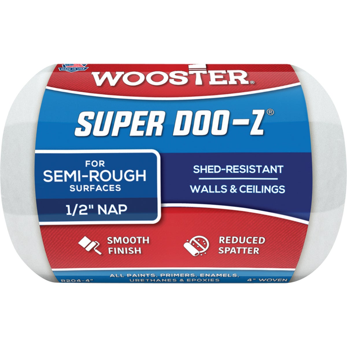 Wooster Super Doo-Z 4 In. x 1/2 In. Woven Fabric Roller Cover