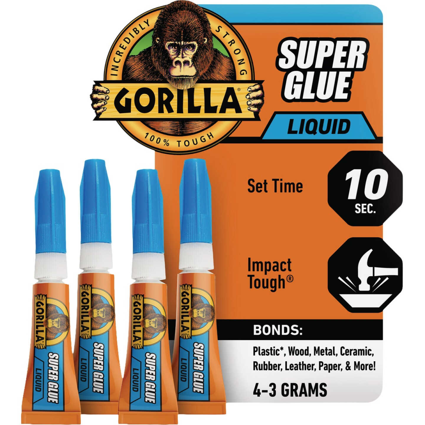 Gorilla Glue 3g Super Glue Gel (4-Pack) Image 1