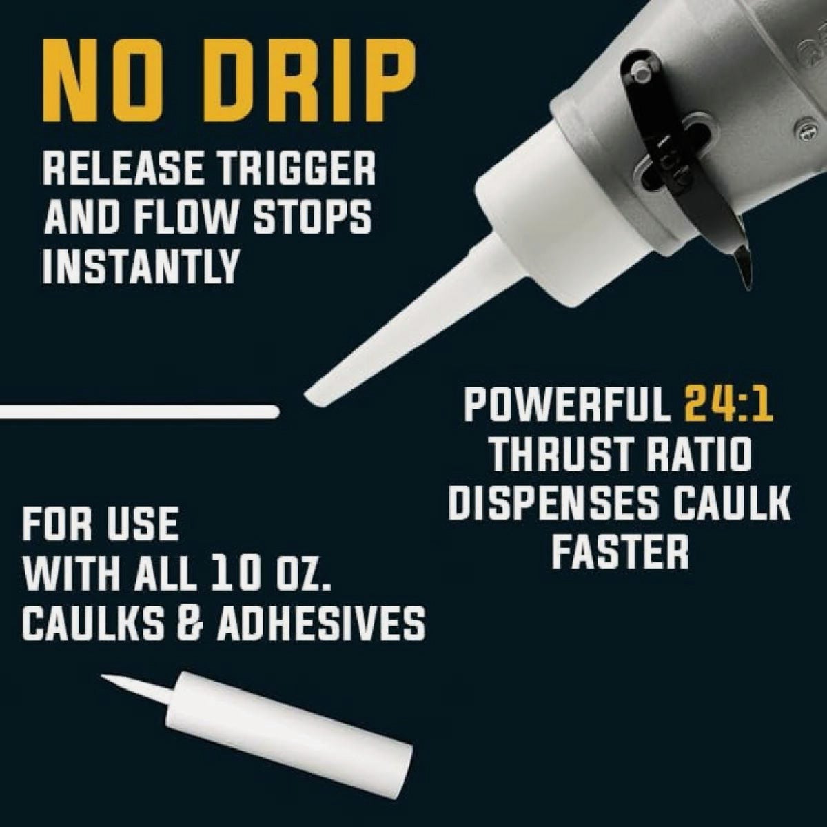 Siligun Pro 24:1 Compact Caulking Gun Image 6