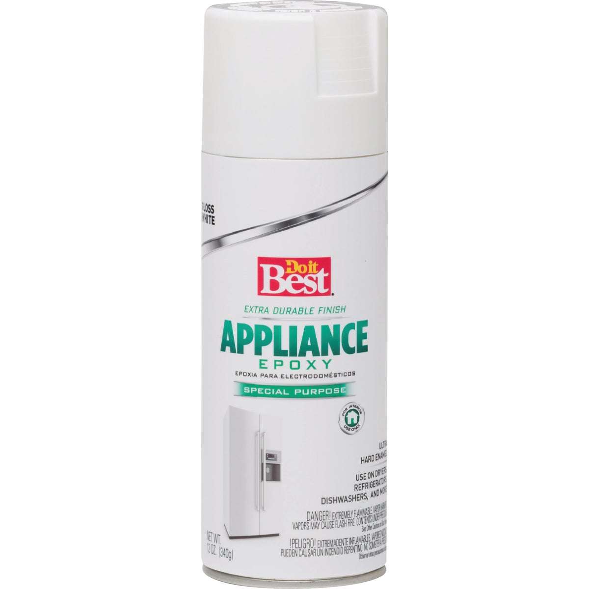 Do it Best Gloss White 12 Oz. Appliance Spray Paint Image 2