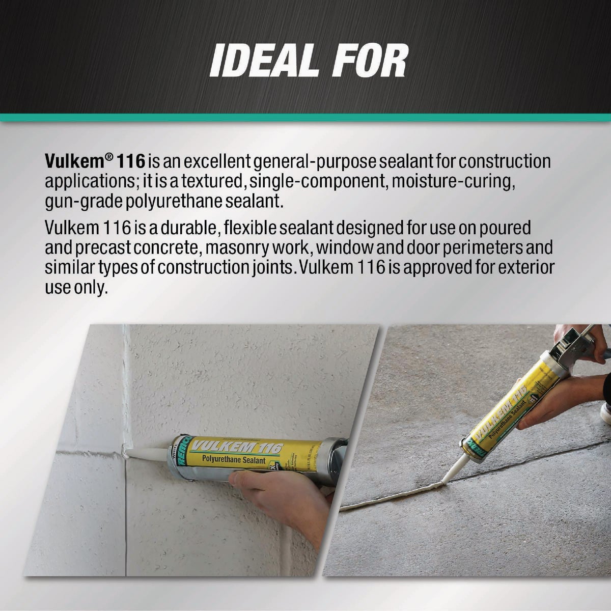 Tremco Vulkem 116 10.1 Oz. Buff Polyurethane Sealant Image 4
