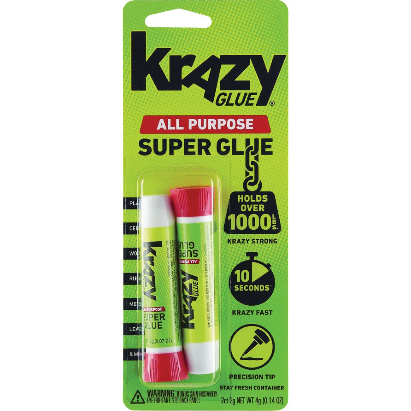 Krazy Glue 0.14 Oz. All-Purpose Super Glue Tube (2-Pack) Image 1