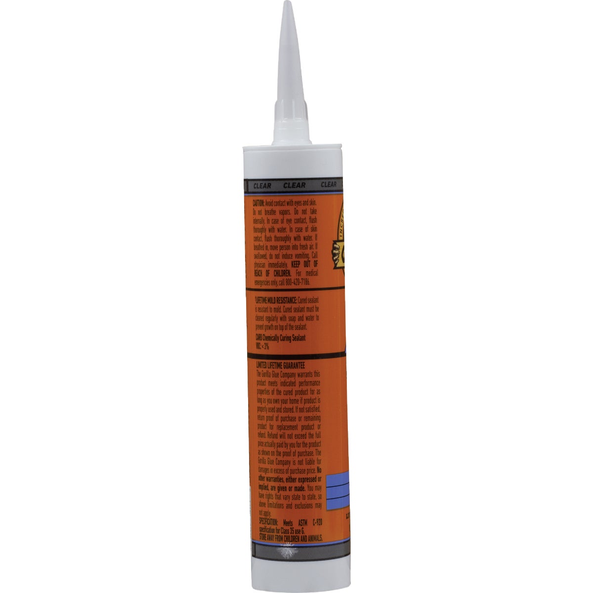 Gorilla 10 Oz. Window & Door Silicone Sealant Cartridge, Clear Image 2