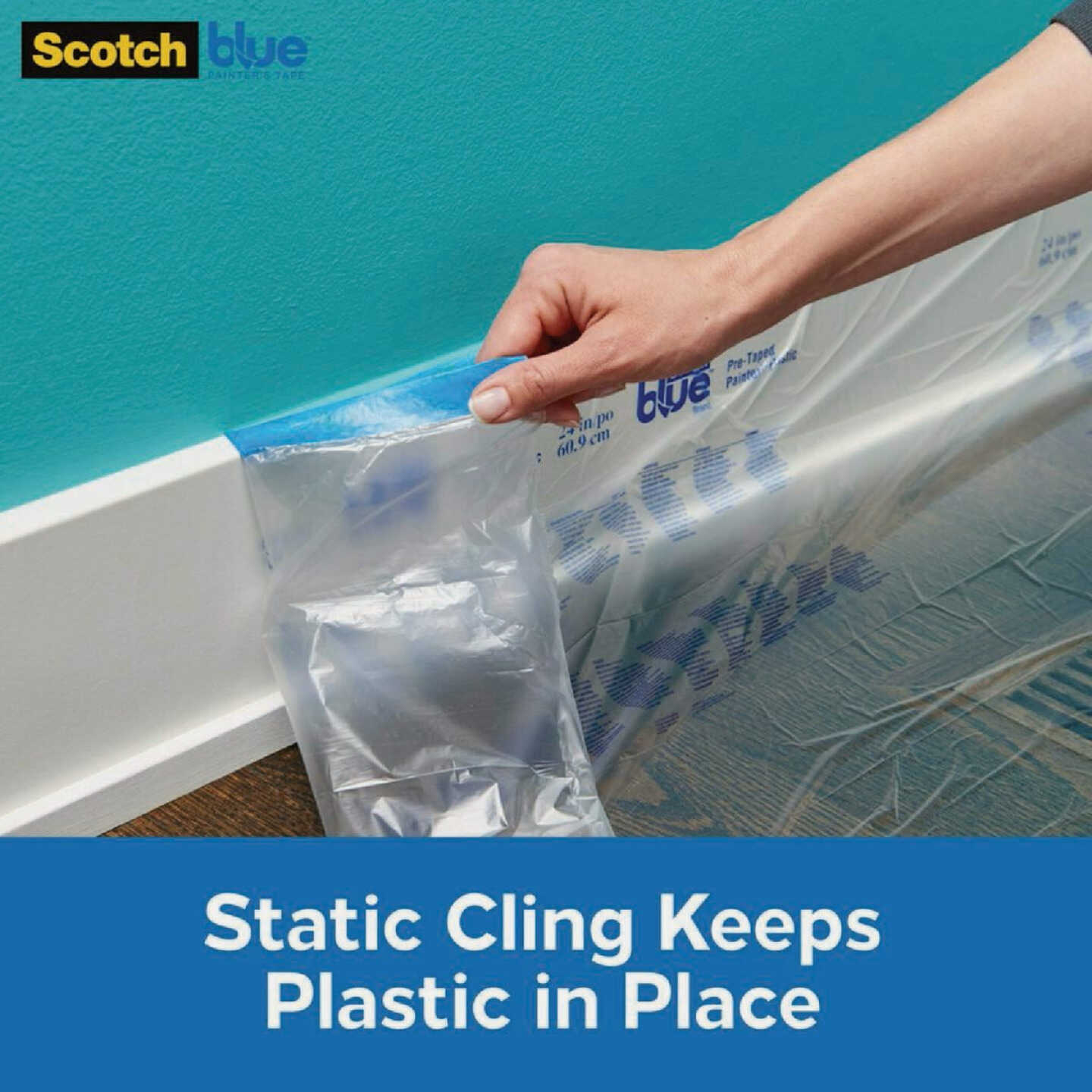 ScotchBlue Tape + Plastic with Dispenser Image 3
