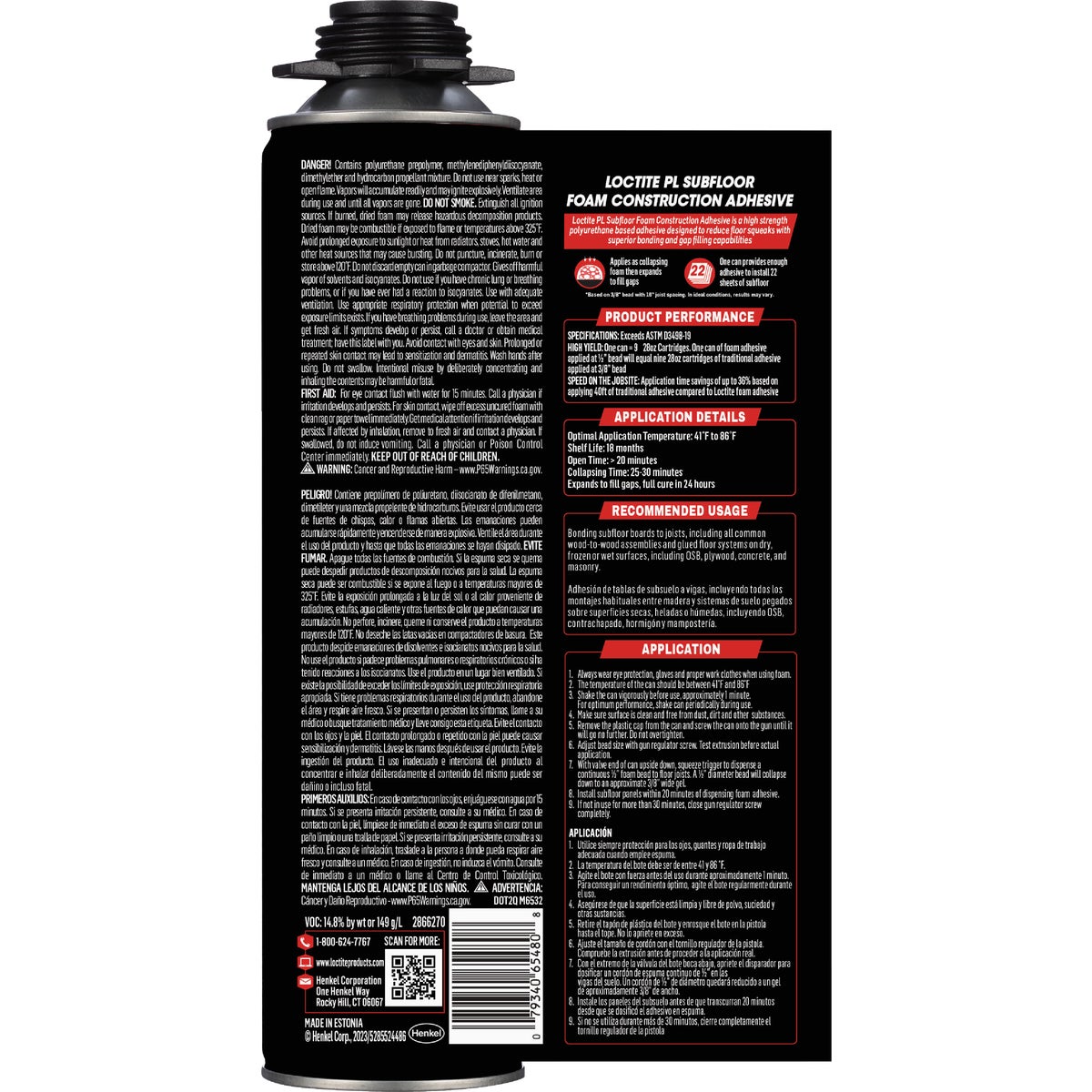 Loctite PL 21.1 Oz. Subfloor Foam Adhesive Image 3