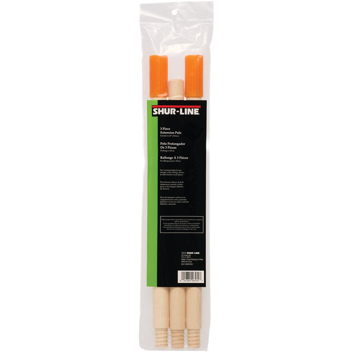 Shur-Line 40 In. Wood Extension Pole (3-Piece)