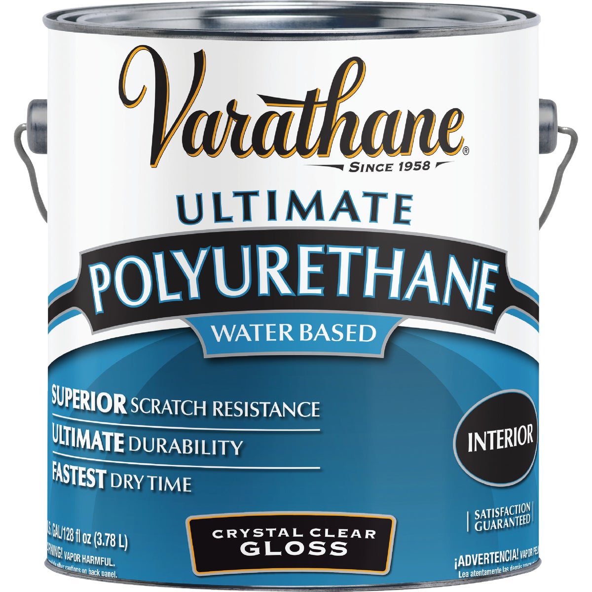 Varathane Gloss No Odor Water Based Interior Polyurethane, 1 Gal.
