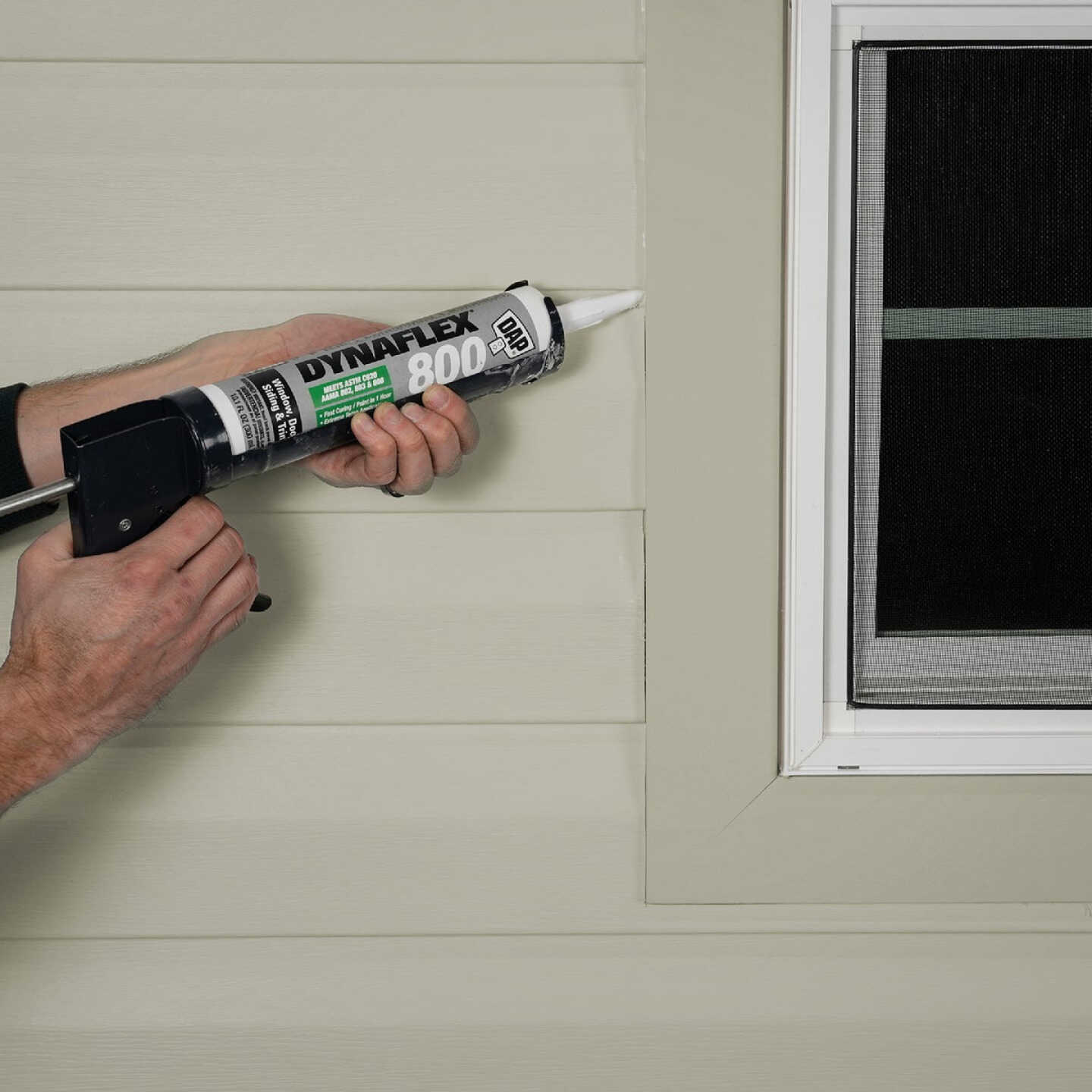 DAP Dynaflex 800 10.1 Oz. Advanced Window, Door, Siding, & Trim Polymer Sealant - Light Gray Image 2