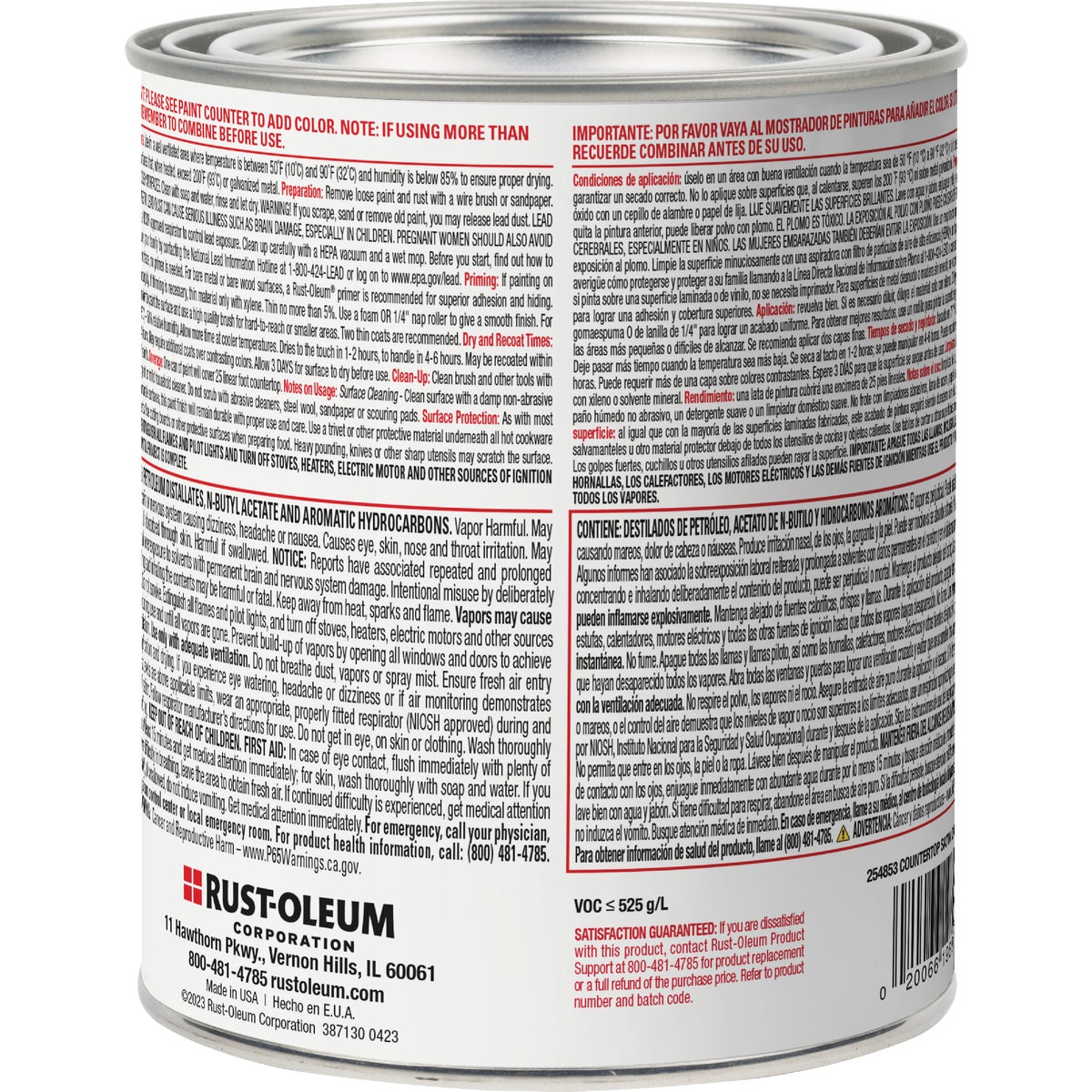 Rust-Oleum Dark Color Tint Base Satin 25 LF x 2 Ft. Wide Countertop Coating Image 6