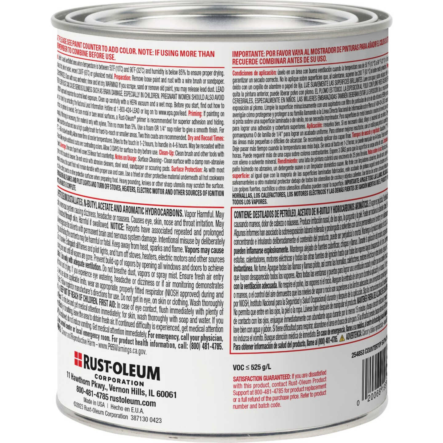 Rust-Oleum Dark Color Tint Base Satin 25 LF x 2 Ft. Wide Countertop Coating Image 6