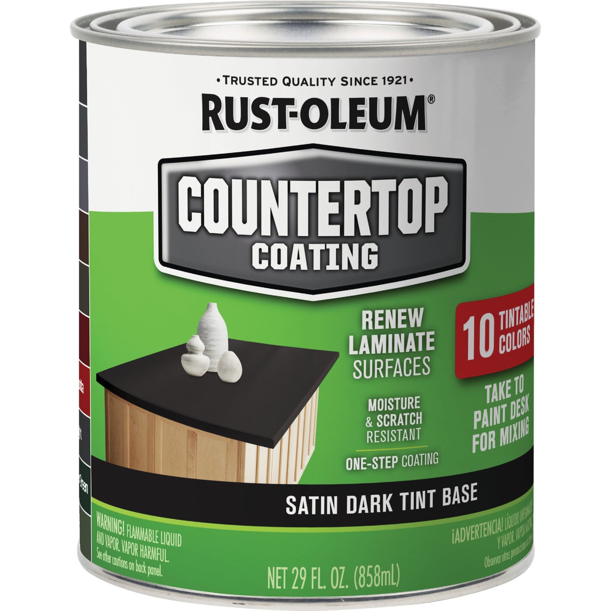 Rust-Oleum Dark Color Tint Base Satin 25 LF x 2 Ft. Wide Countertop Coating Image 5